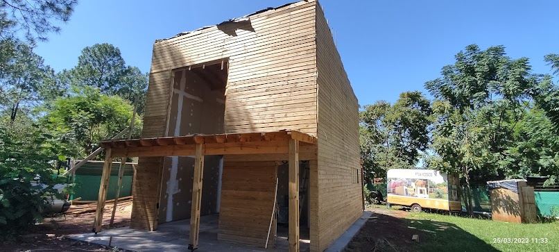 Construcción Wood Frame KIKUE revestimiento de madera